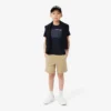 T-shirt de algodão com blocos de cor