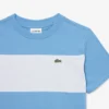 T-shirt de algodão com blocos de cor
