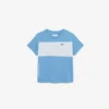 T-shirt de algodão com blocos de cor
