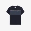 T-shirt de algodão com blocos de cor