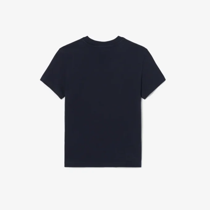 T-shirt de algodão com blocos de cor