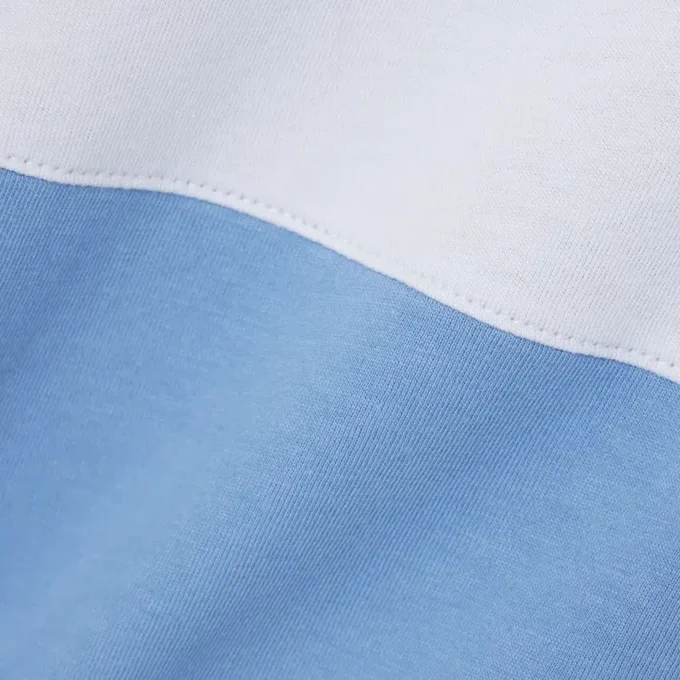 T-shirt de algodão com blocos de cor