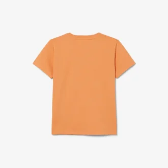 T-shirt de algodão com detalhe de emblema