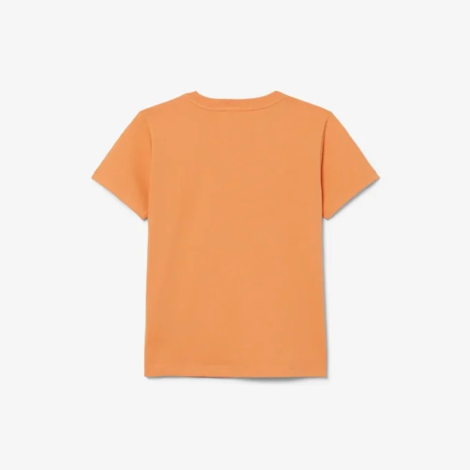 T-shirt de algodão com detalhe de emblema