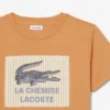 T-shirt de algodão com detalhe de emblema