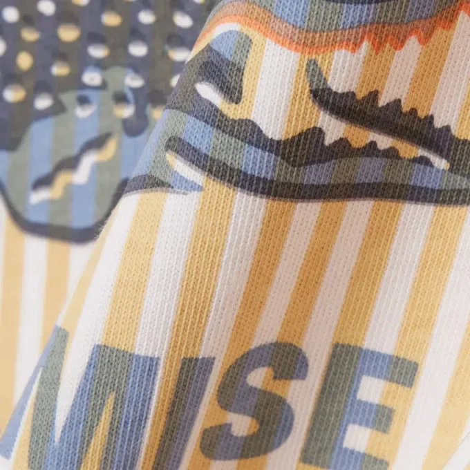 T-shirt de algodão com detalhe de emblema