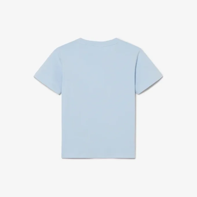 T-shirt de algodão com detalhe de emblema