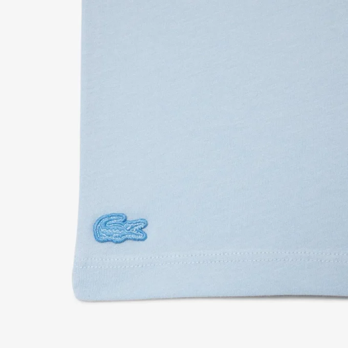 T-shirt de algodão com detalhe de emblema