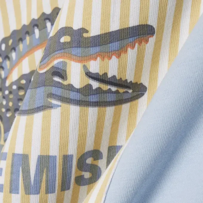 T-shirt de algodão com detalhe de emblema