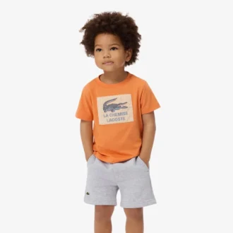 T-shirt de algodão com emblema