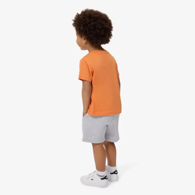 T-shirt de algodão com emblema