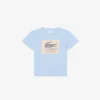 T-shirt de algodão com emblema