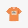 T-shirt de algodão com emblema
