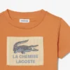T-shirt de algodão com emblema