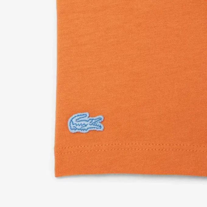 T-shirt de algodão com emblema