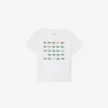 T-shirt de algodão com estampado de crocodilo