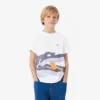 T-shirt de algodão com estampado de crocodilo