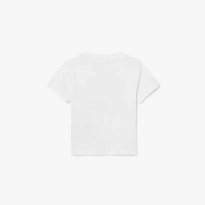 T-shirt de algodão com estampado de crocodilo