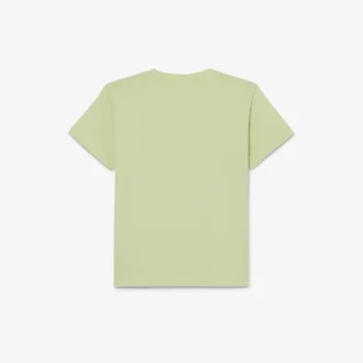 T-shirt de algodão com estampado de crocodilo