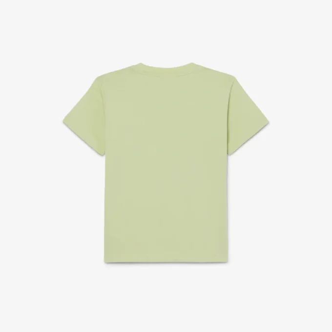 T-shirt de algodão com estampado de crocodilo