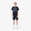 T-shirt de algodão com estampado de crocodilo