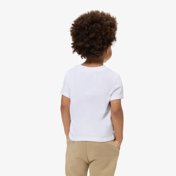 T-shirt de algodão com estampado de crocodilo