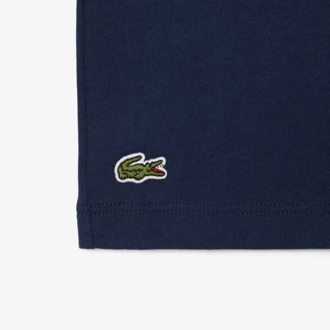 T-shirt de algodão com estampado de crocodilo