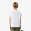 T-shirt de algodão com estampado de crocodilo