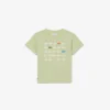 T-shirt de algodão com estampado de crocodilo