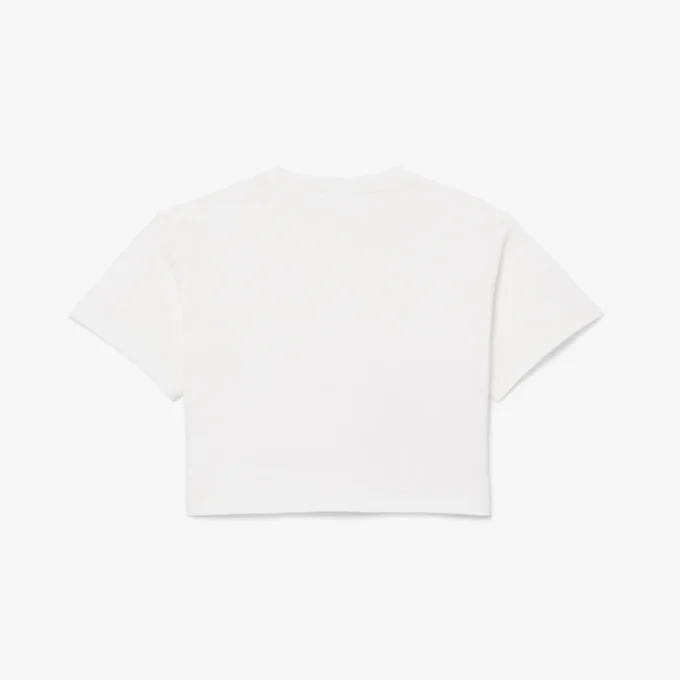 T-shirt de algodão com estampado de crocodilo