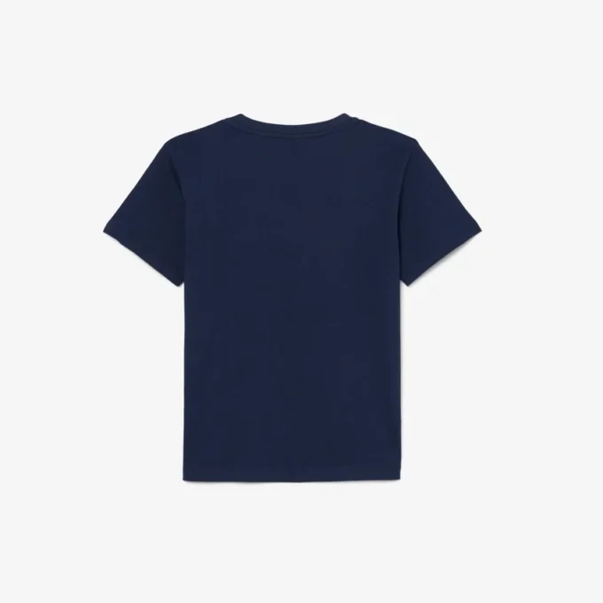 T-shirt de algodão com estampado de crocodilo