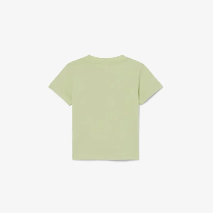 T-shirt de algodão com estampado de crocodilo