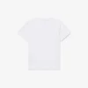 T-shirt de algodão com estampado de crocodilo