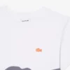 T-shirt de algodão com estampado de crocodilo