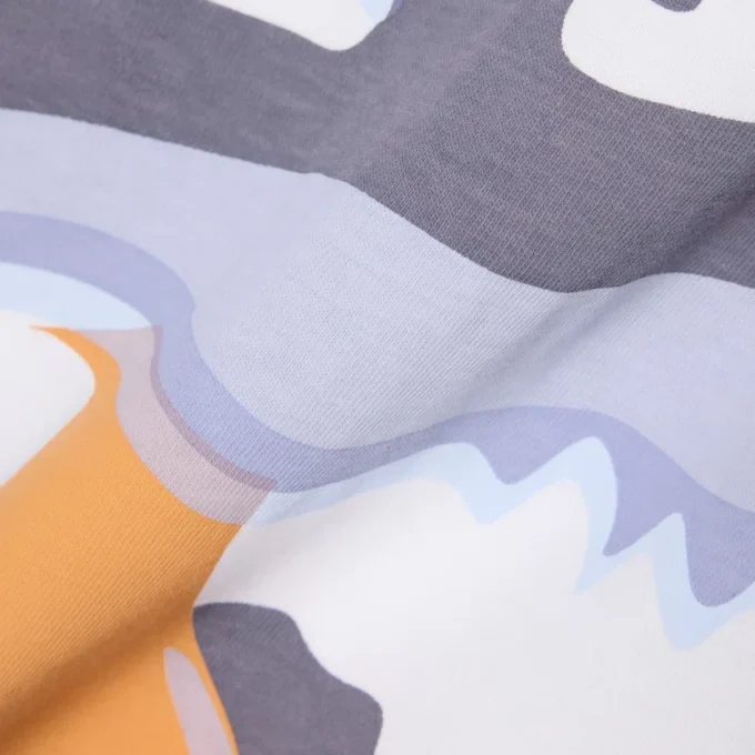 T-shirt de algodão com estampado de crocodilo