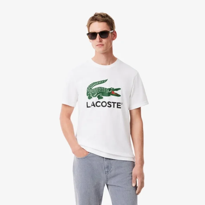 T-shirt de algodão com estampado exclusivo para homem