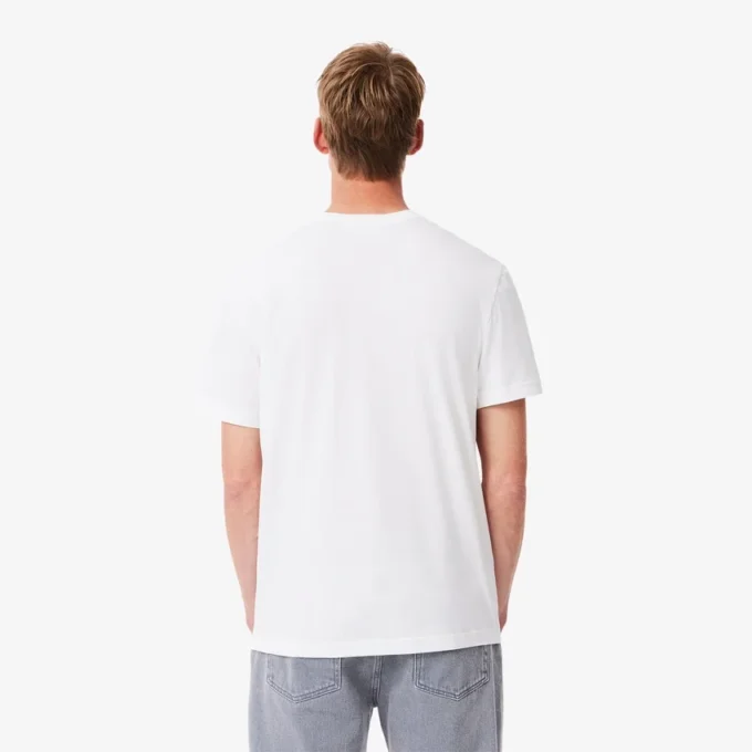 T-shirt de algodão com estampado exclusivo para homem