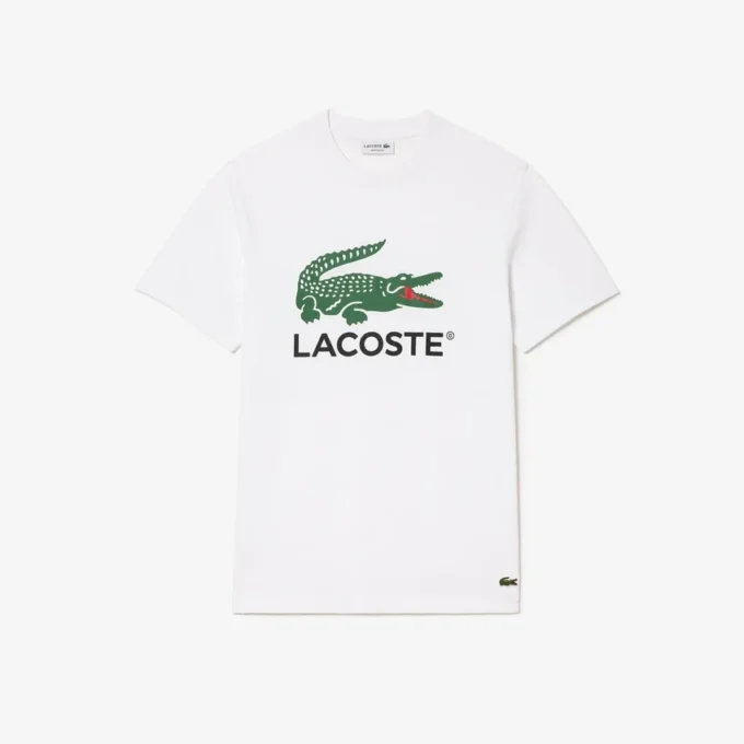 T-shirt de algodão com estampado exclusivo para homem