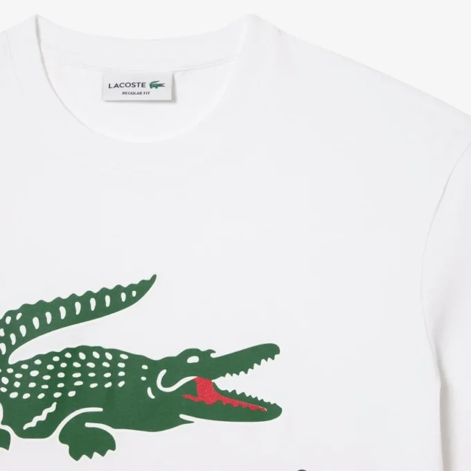 T-shirt de algodão com estampado exclusivo para homem