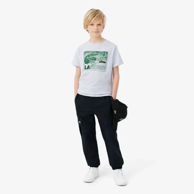 T-shirt de algodão com estampado gráfico