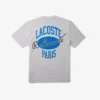 T-shirt de algodão com estampado nas costas para homem