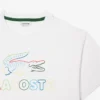 T-shirt de algodão com estampado oversized para meninas