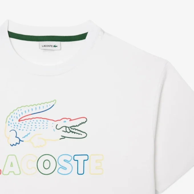 T-shirt de algodão com estampado oversized para meninas