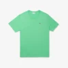 T-shirt de algodão com gola redonda e corte largo para homem