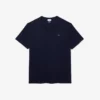 T-shirt de algodão com gola redonda e corte largo para homem
