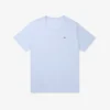 T-shirt de algodão com gola redonda e corte largo para homem