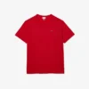 T-shirt de algodão com gola redonda e corte largo para homem