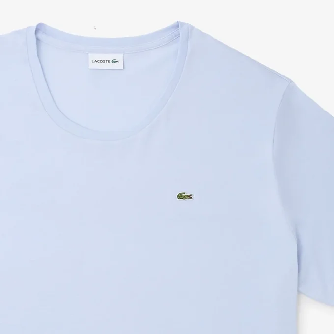 T-shirt de algodão com gola redonda e corte largo para homem