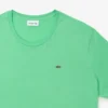 T-shirt de algodão com gola redonda e corte largo para homem