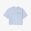 T-shirt de algodão com marca e corte descontraído para mulher